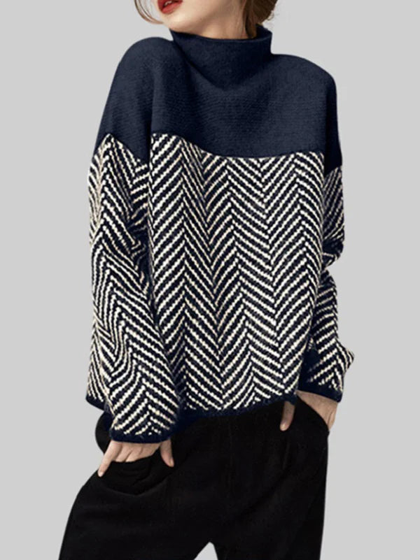 Sarah - Cotton Turtleneck Sweater