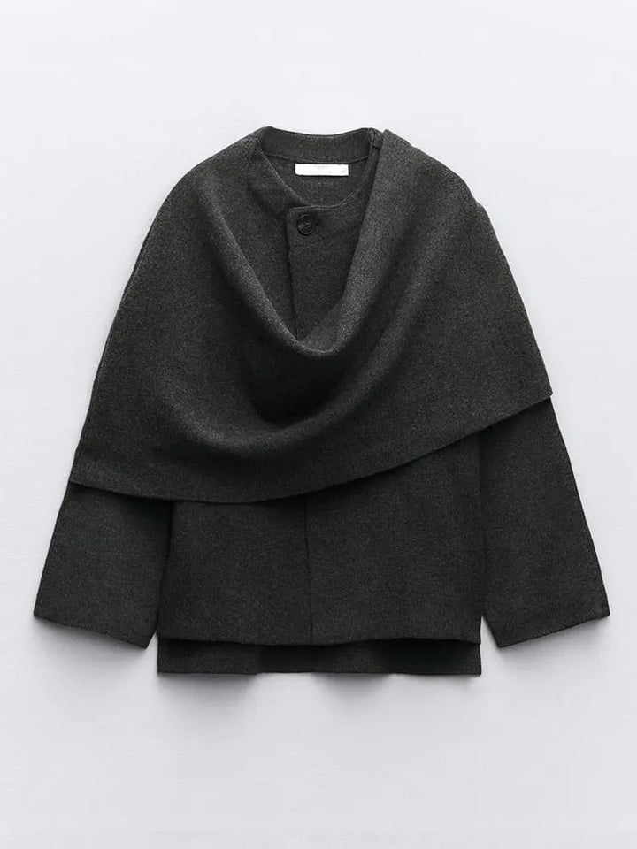 Mia | Elegant Scarf Coat