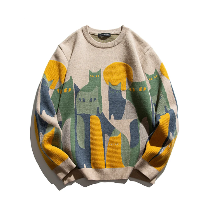 Moonlight Cat | Pullover