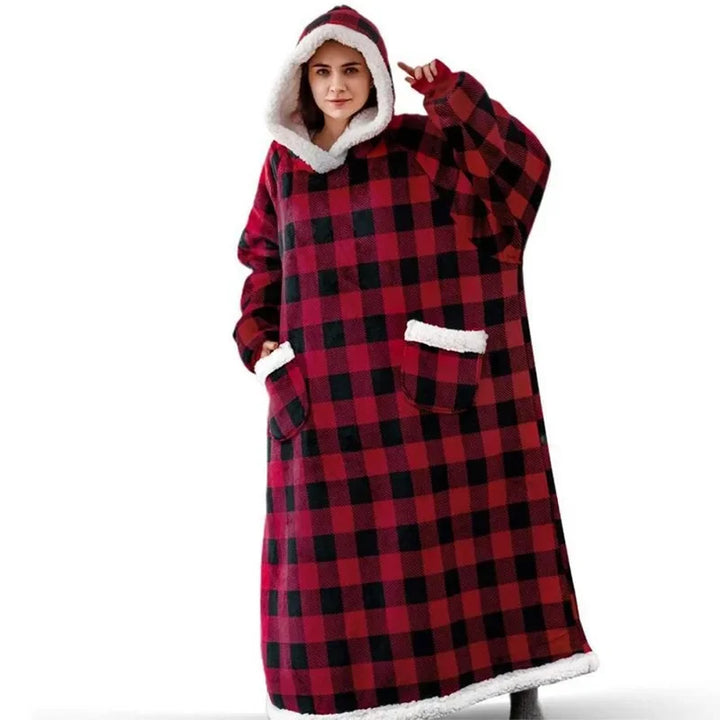 Sophia | Oversized Flannel Hoodie