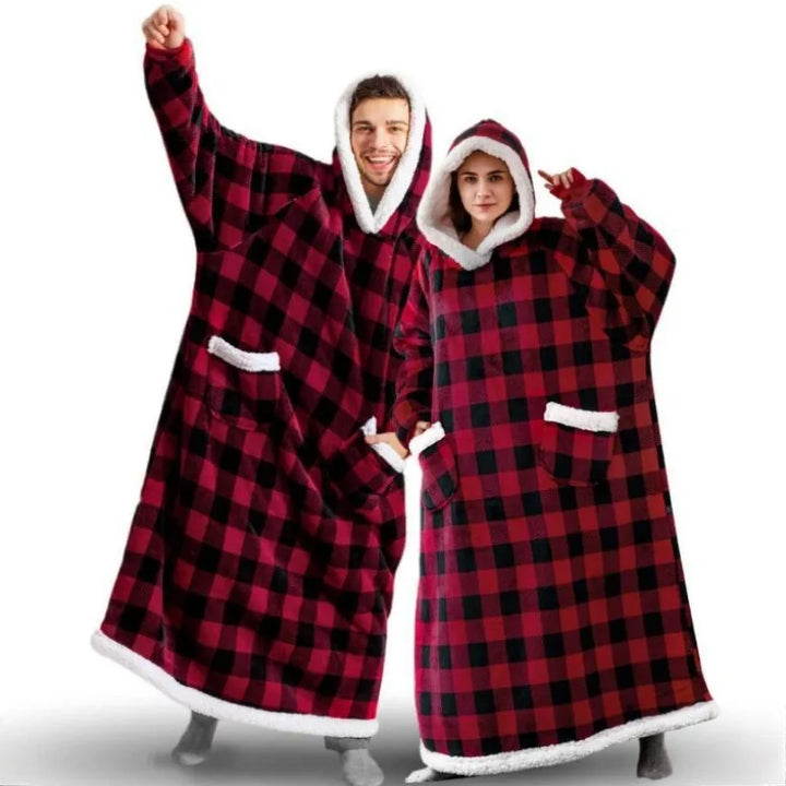 Sophia | Oversized Flannel Hoodie