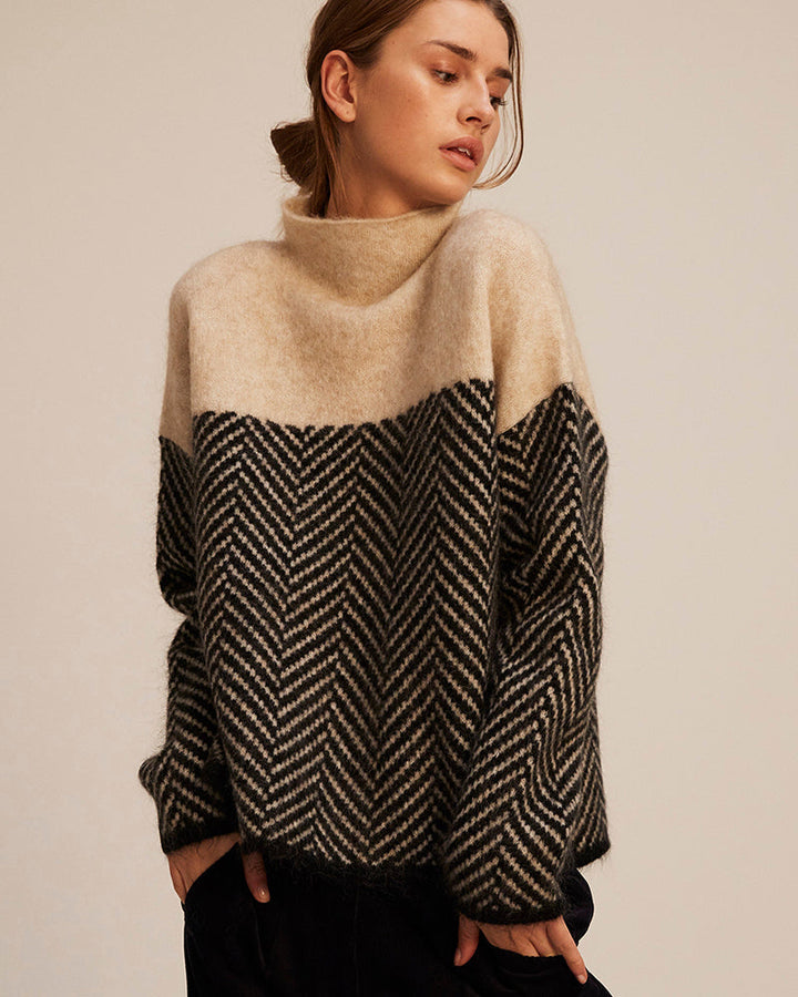 Sarah - Cotton Turtleneck Sweater